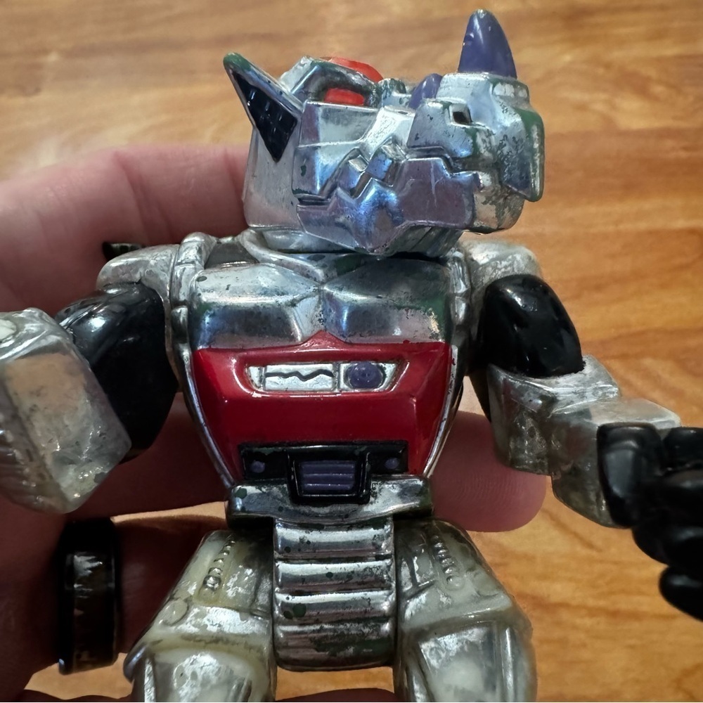 Vtg 1993 Teenage Mutant Ninja Turtles Robotic Rocksteady 4” Figure See Photos - Picture 5 of 13